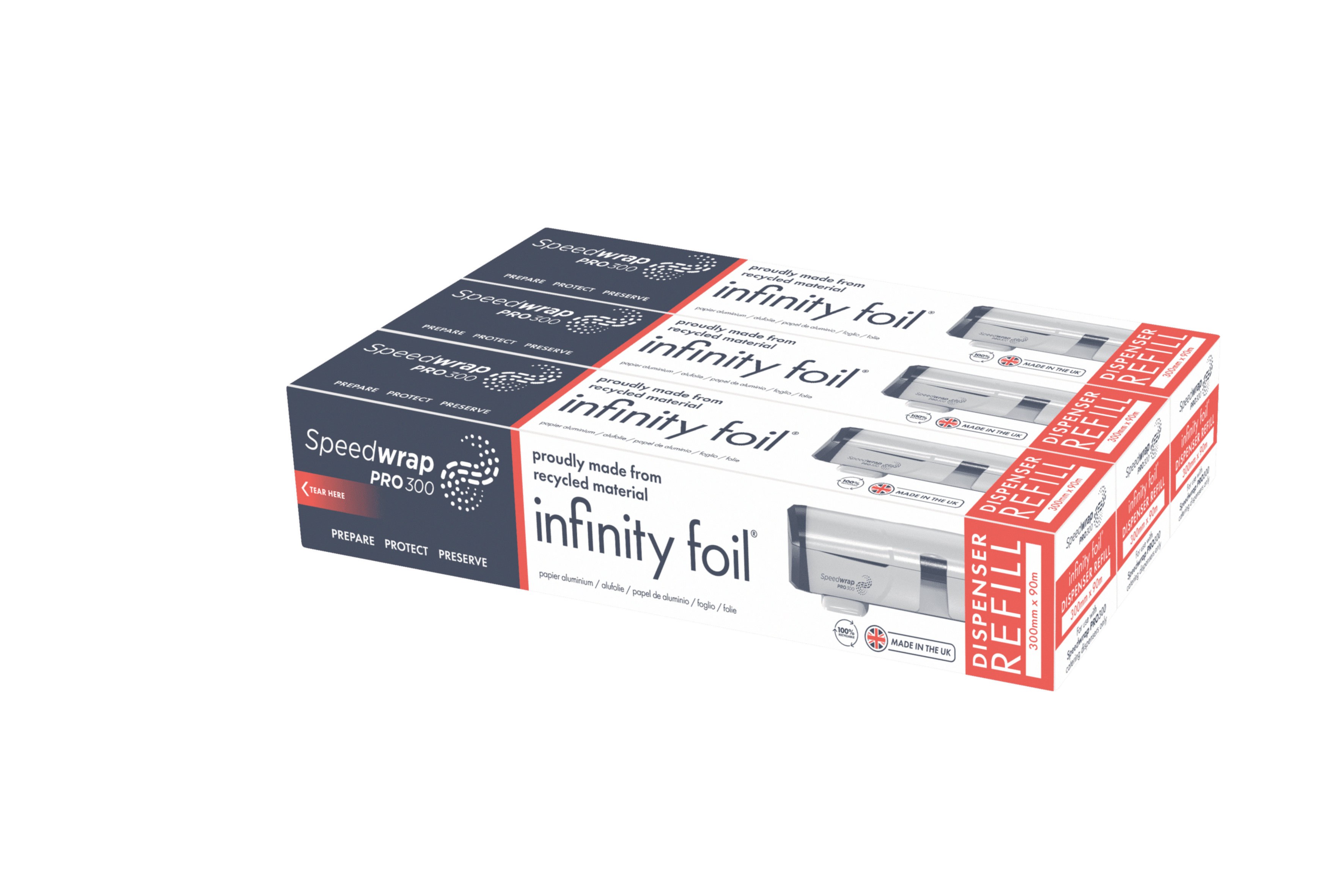 Speedwrap Refill 300 Foil Mock Up Box