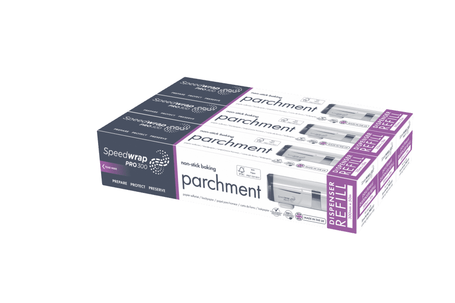 RECHARGES POUR DISTRIBUTEUR DE PAPIER SULFURISÉ SPEEDWRAP PRO 300 MM X 50 M