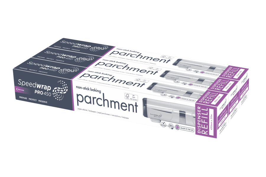 RECHARGES POUR DISTRIBUTEUR DE PAPIER SULFURISÉ SPEEDWRAP PRO 450 MM X 50 M