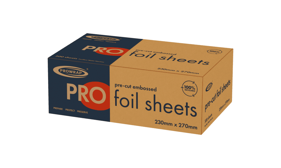 PROWRAP 230MM X 270MM PRE CUT FOIL SHEETS