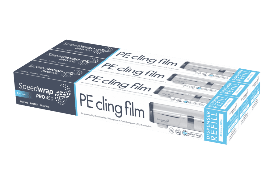 RECHARGES POUR DISTRIBUTEUR DE FILM ALIMENTAIRE EN PE SPEEDWRAP PRO 450 MM X 300 M